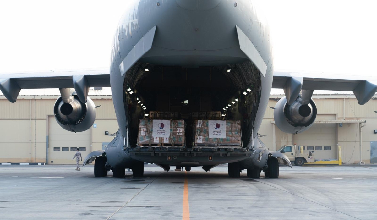 Qatar Dispatches More Than 40 Tonnes Of Aid For Palestinians Through Egypt